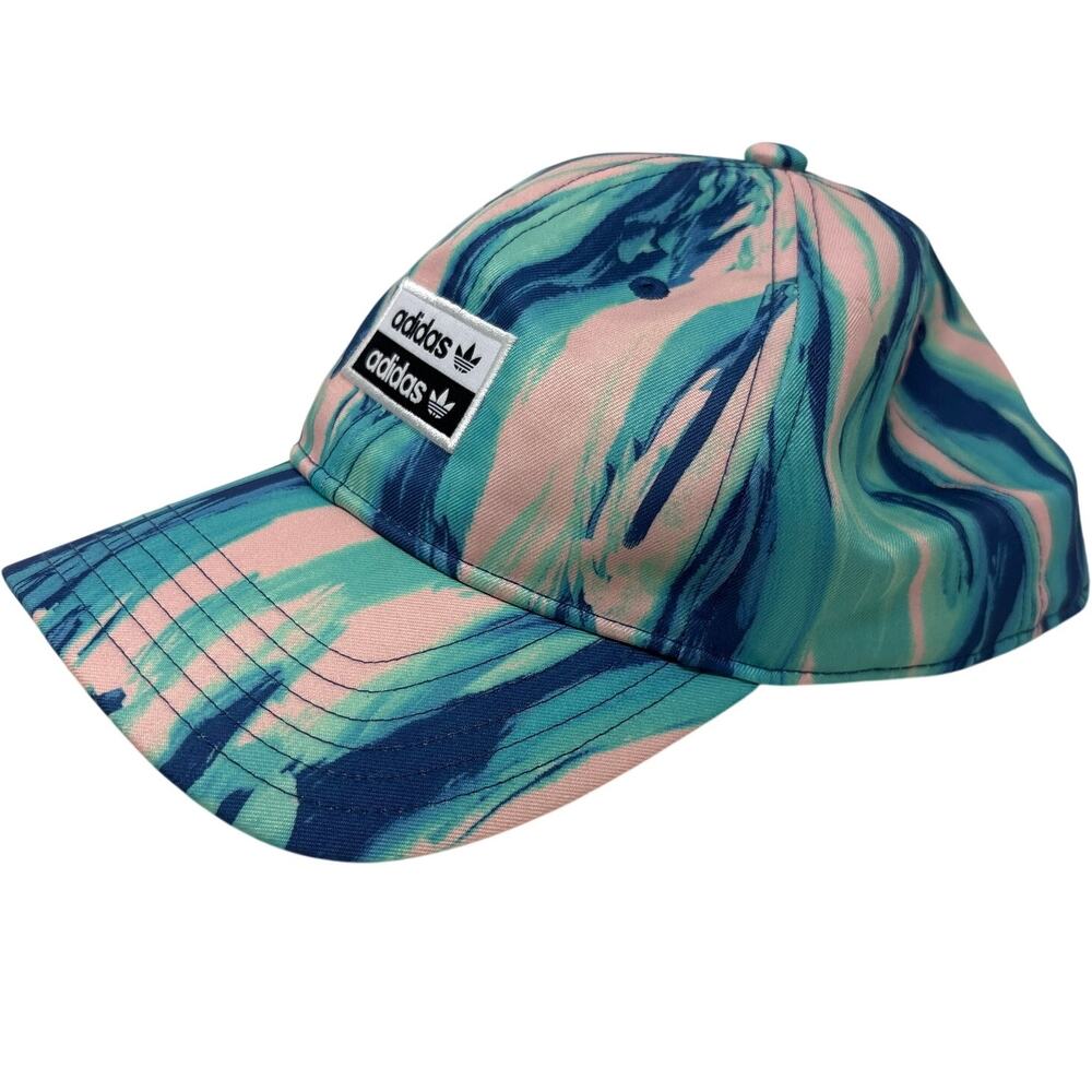 NEW! Adidas Adjustable Cap Hat Casual Tie Dye Marble Paint